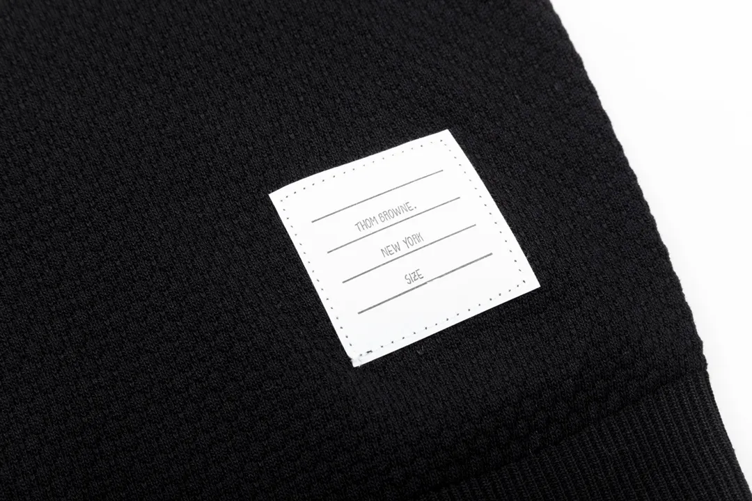 Thom Browne ➡️ POLO ， Retro Same Style Polo Versatile : Black Size：M-3XL